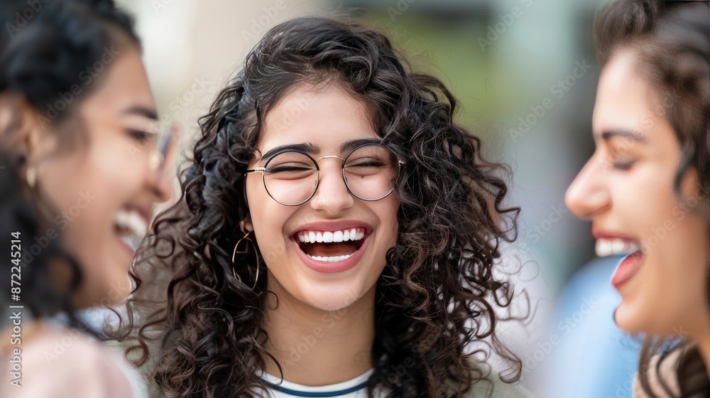 A woman with a bright smile and sunglasses stands on a boat while it sails across the ocean. A woman with a bright smile and sunglasses stands on a boat while it sails across the ocean.