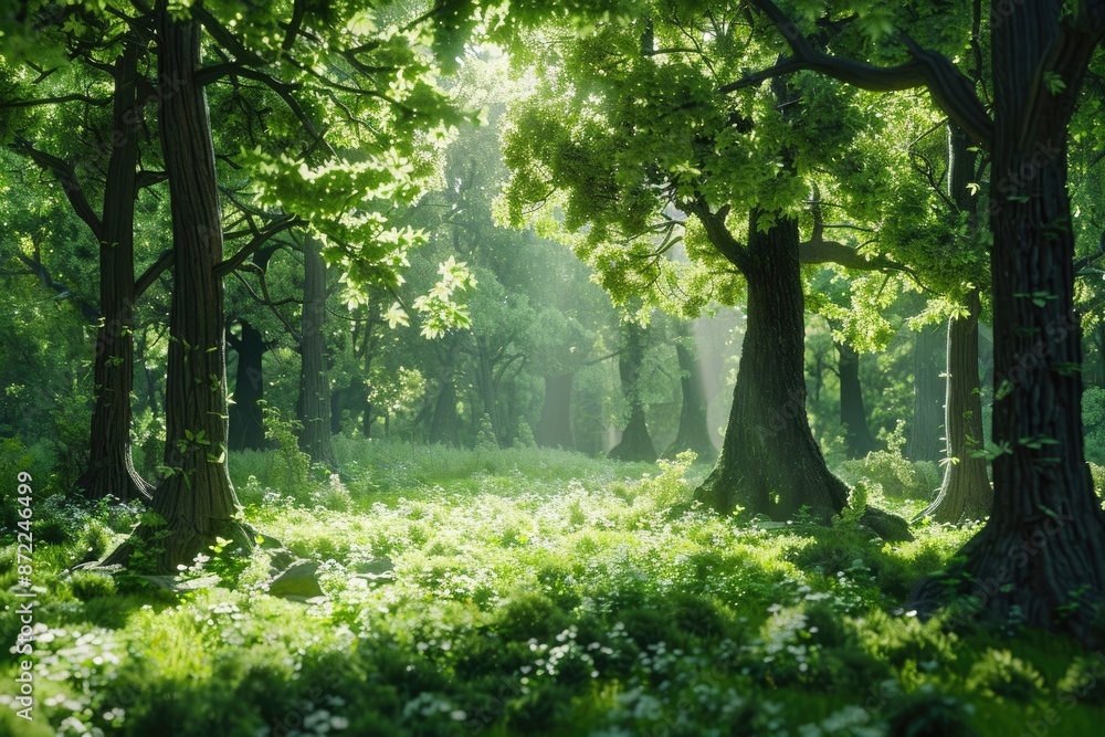 Green and healthy forest an important part of our ecosystem. Afforestation for better future.