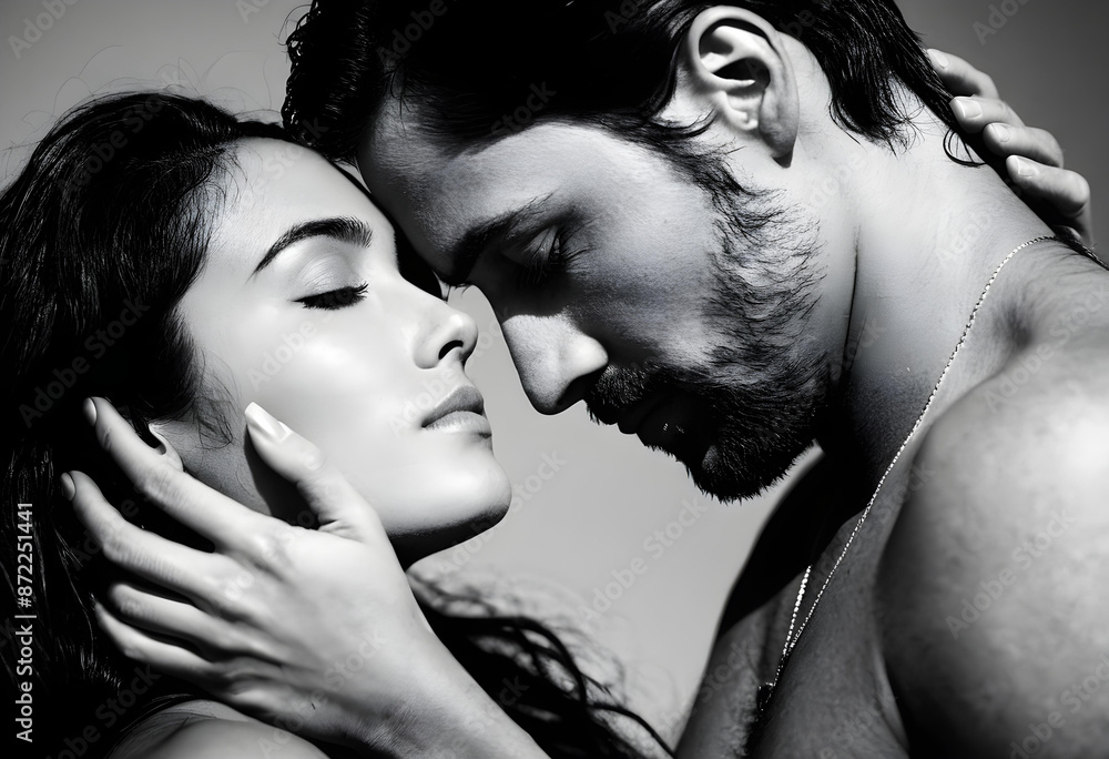 Fototapeta premium couple kissing