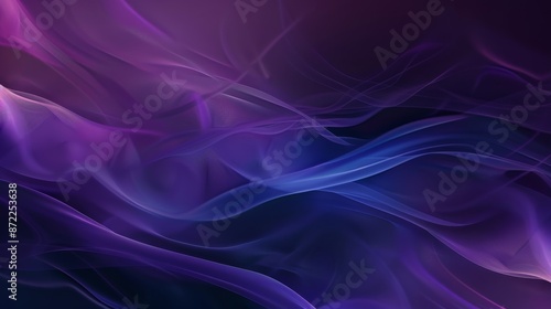 Abstract Purple and Blue Sw...