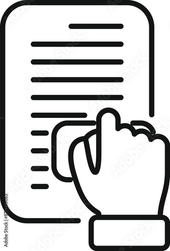 Notary public is stamping a legal document to make it official