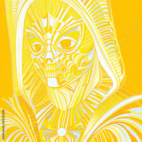 background with mask