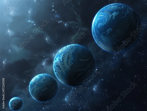 Digital Art - Planets in Sp...
