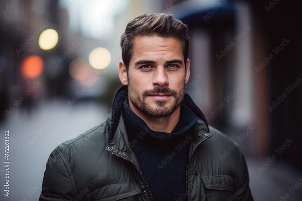 Portrait of a handsome young man outdoors. Men's beauty, fashion. Portrait of a handsome young man outdoors. Men's beauty, fashion.
