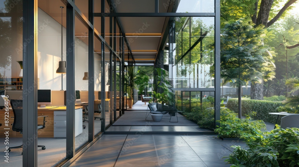 architectural firma??s office with a fa? section ade of dynamic energy-efficient windows that adjust to daylight levels, optimizing light while reducing energy costs architectural firma??s office with a fa? section ade of dynamic energy-efficient windows that adjust to daylight levels, optimizing light while reducing energy costs