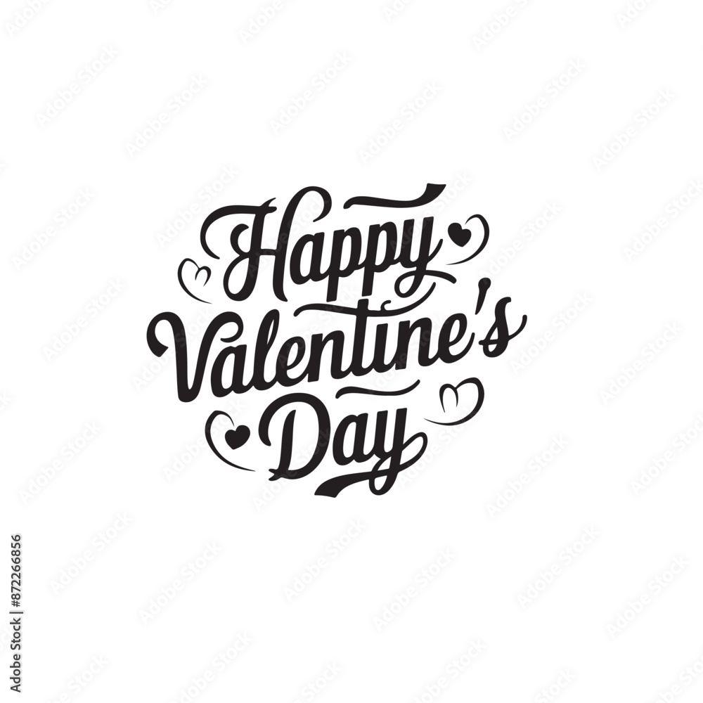 Happy valentine day vector typography design Happy valentine day vector typography design