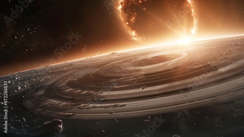 Planet Rings and Sunburst i...