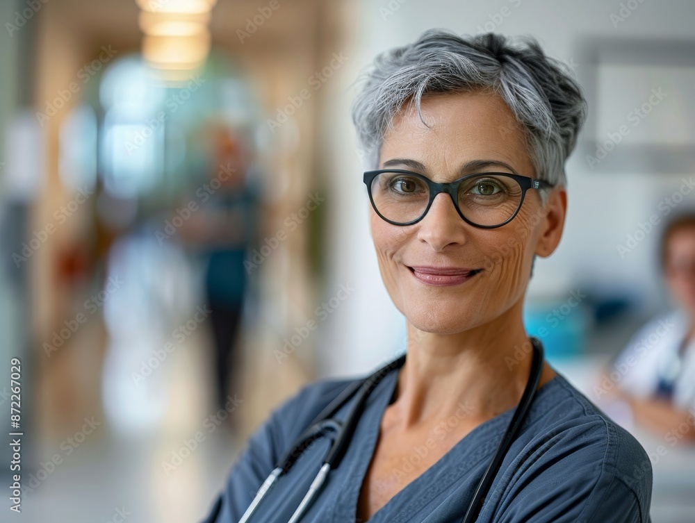 Portrait of Smiling Female Doctor in Hospital Portrait of Smiling Female Doctor in Hospital