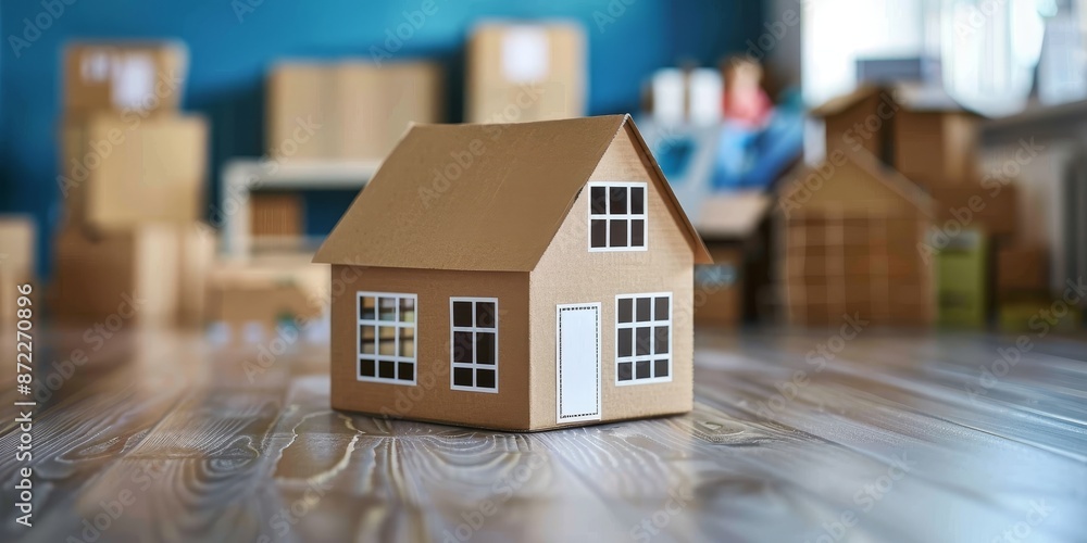 moving into a new house concept moving into a new house concept