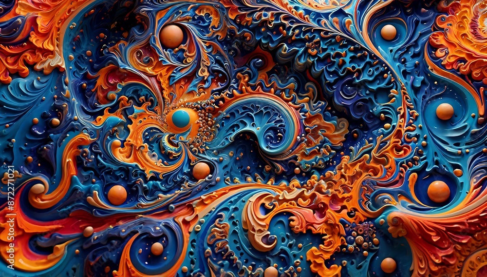 Colorful abstract classical carving abstract background, made with AI Generative Colorful abstract classical carving abstract background, made with AI Generative