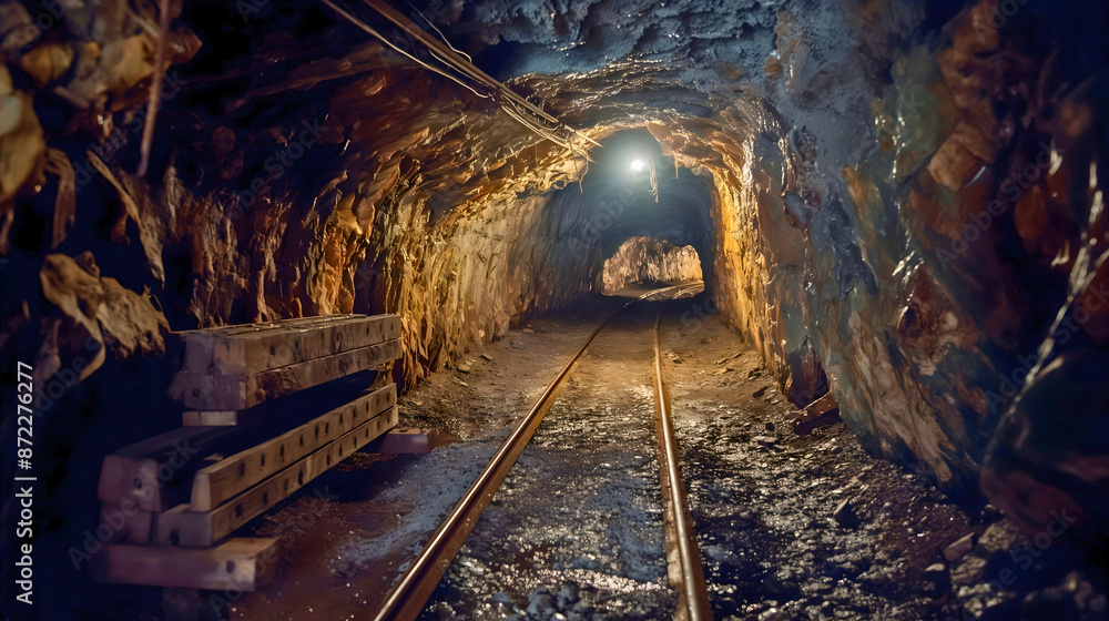 Naklejka premium Gold mines