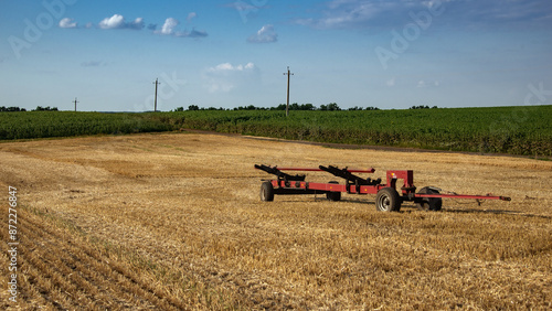 Canvas Print Trolley for seeders, winnowers
