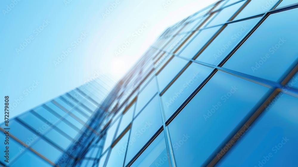 Glass Building Photograph Captured from Low Angle Glass Building Photograph Captured from Low Angle