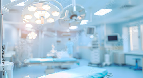 Blurred background of a modern operating room, background.