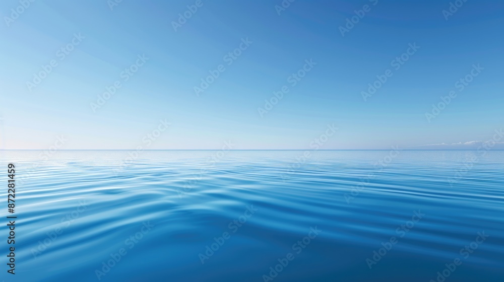Aerial Photography Capturing Serene Ocean Horizon Aerial Photography Capturing Serene Ocean Horizon