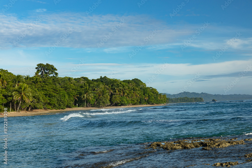 beautiful Playa Chiquita beach in Puerto Viejo de Talamanca in Costa Rica beautiful Playa Chiquita beach in Puerto Viejo de Talamanca in Costa Rica