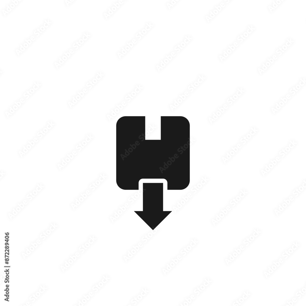 Box icon from filled ecommerce collection collection isolated on white background. Box icon from filled ecommerce collection collection isolated on white background.