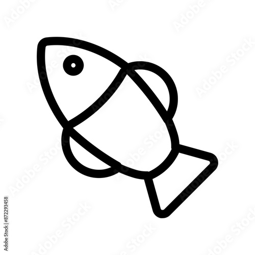 bat ray fish icon design in filled and outlined style photo