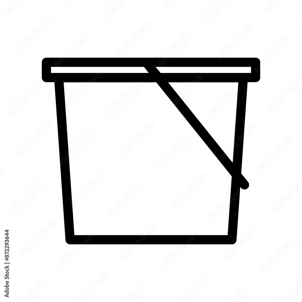 bucket icon design in filled and outlined style bucket icon design in filled and outlined style