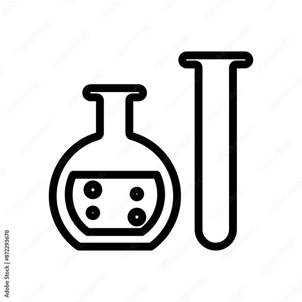 Laboratory test icon design in filled and outlined style Laboratory test icon design in filled and outlined style