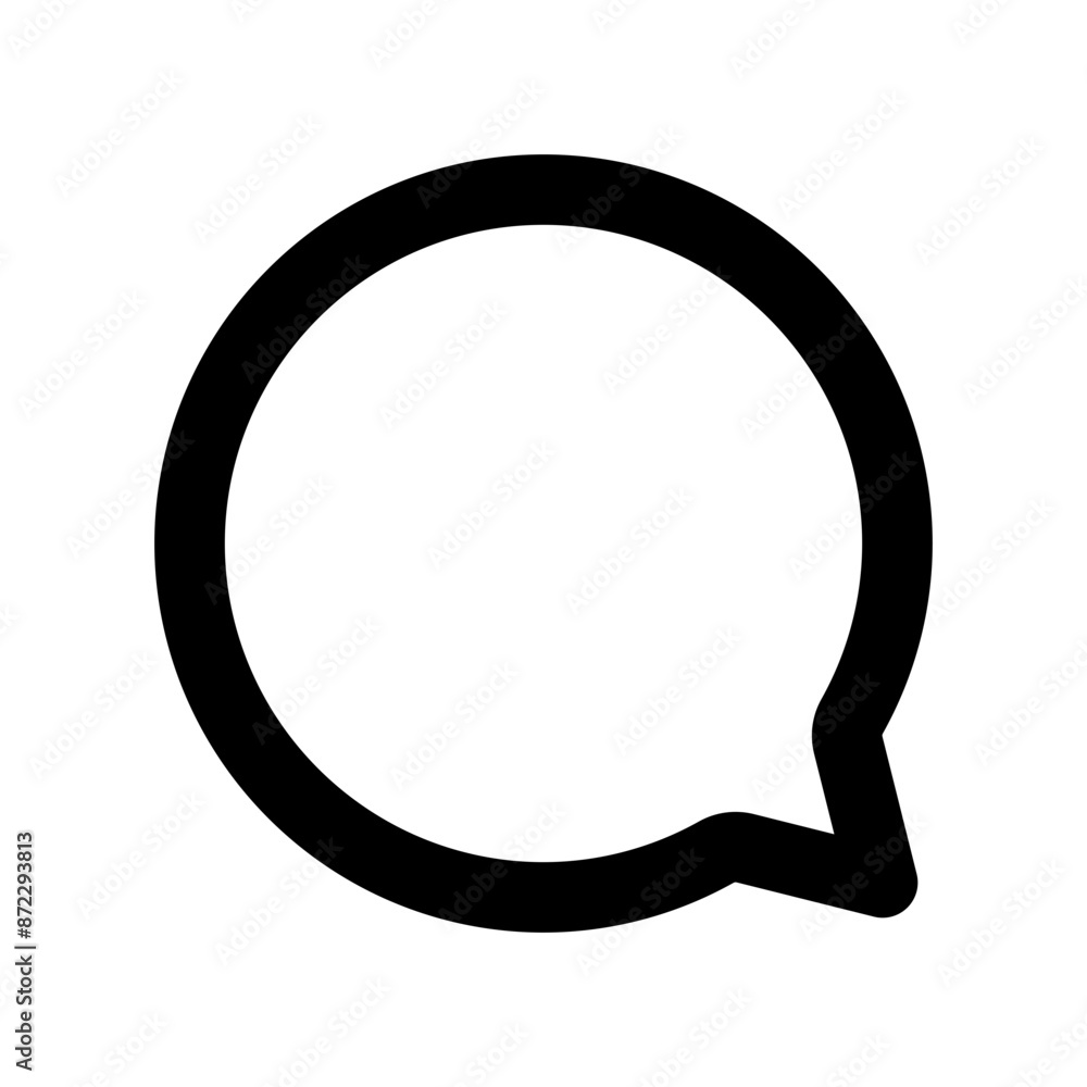 Comment icon design in filled and outlined style Comment icon design in filled and outlined style