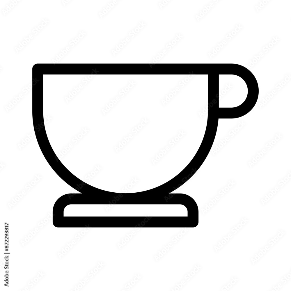 Coffee cup icon design in filled and outlined style Coffee cup icon design in filled and outlined style