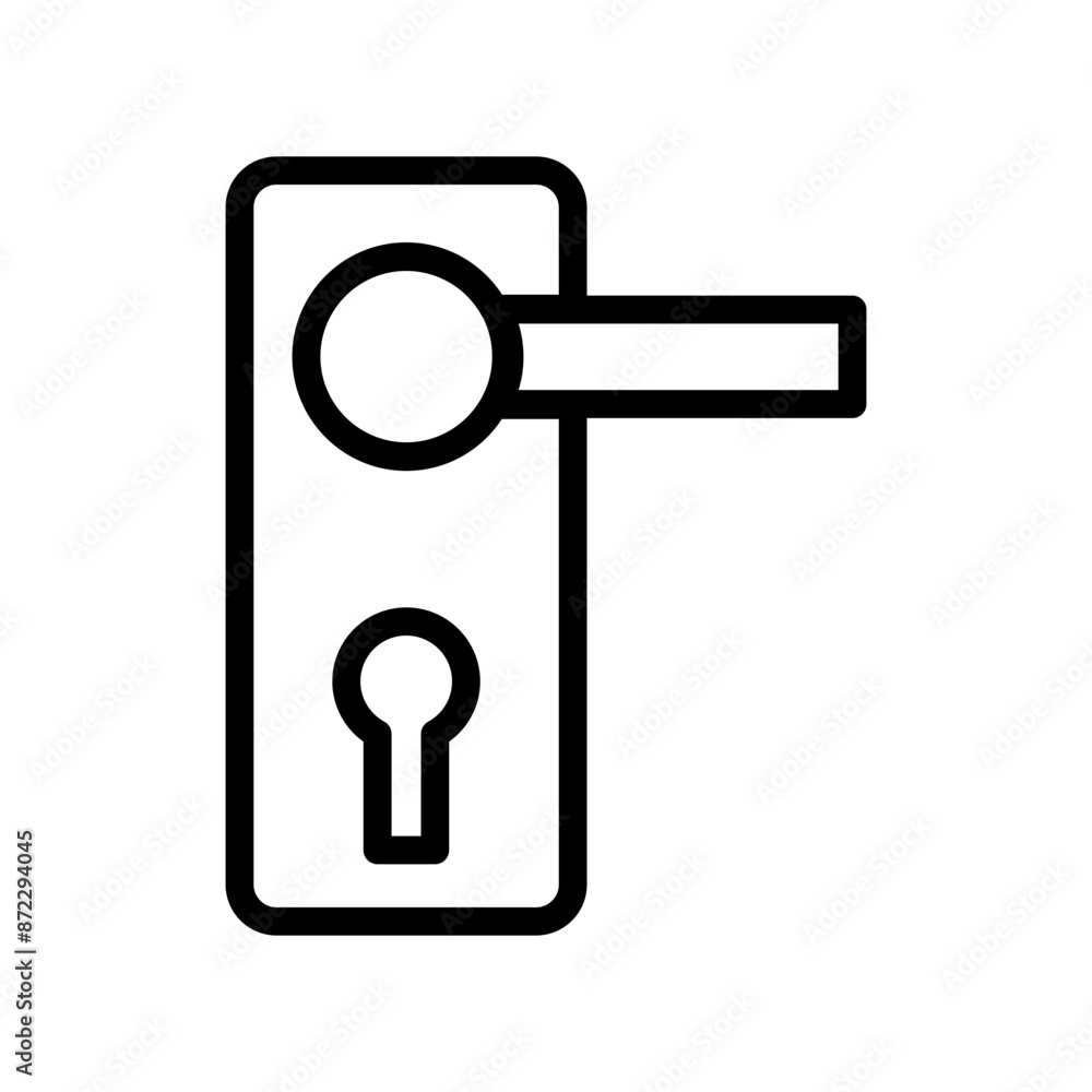 door knob icon design in filled and outlined style door knob icon design in filled and outlined style