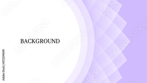 Light purple abstract background with white round frame, rhombic pattern, stone cut shape, modern geometric banner	

