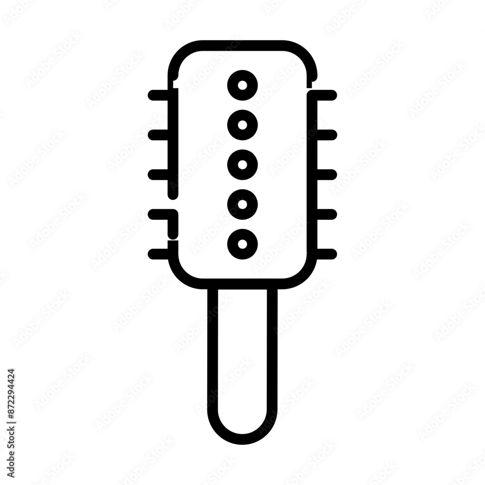 Hair comb icon design in filled and outlined style Hair comb icon design in filled and outlined style