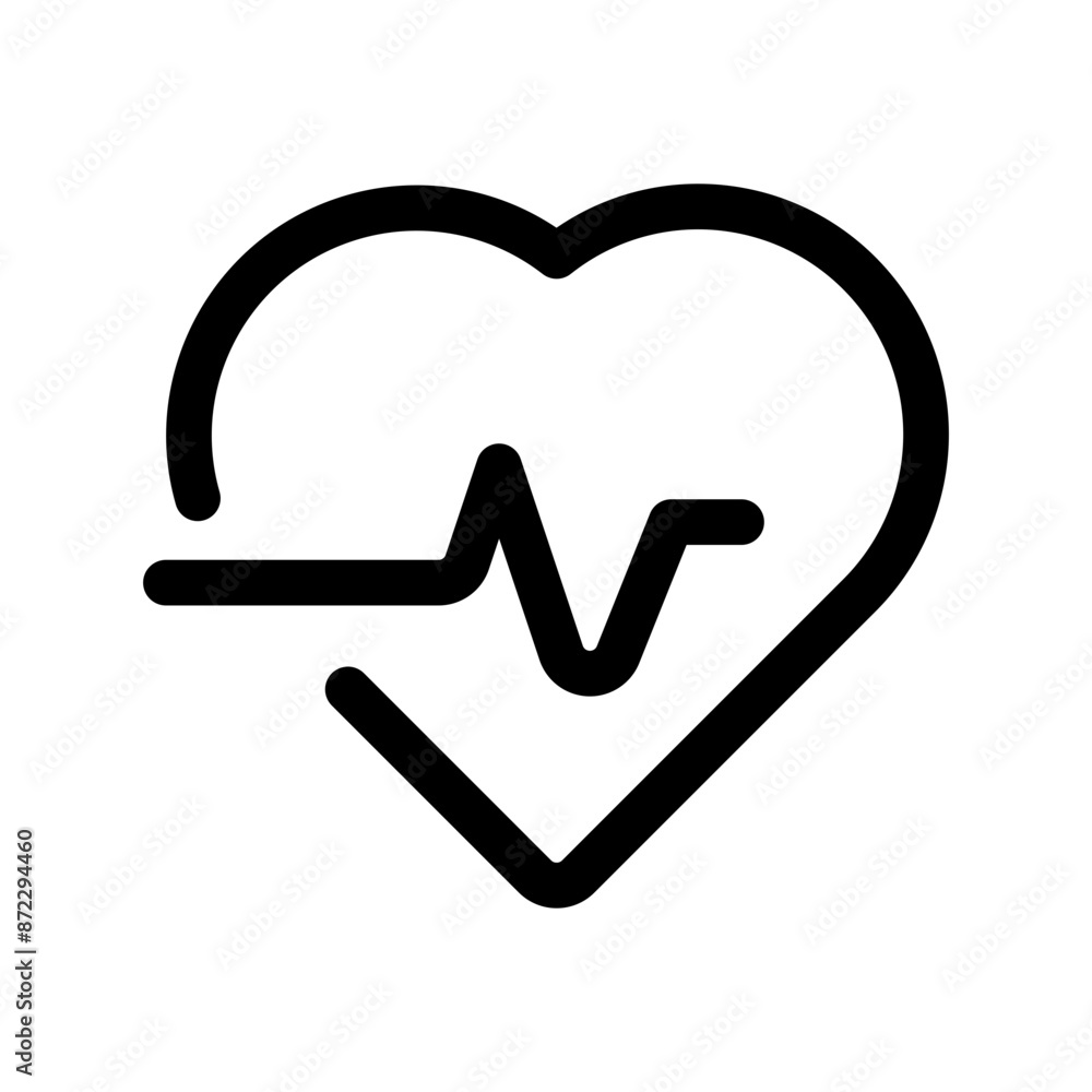 heart rate icon design in filled and outlined style heart rate icon design in filled and outlined style