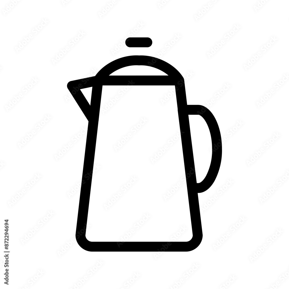 Fototapeta premium Teapot icon design in filled and outlined style