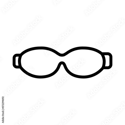 Swimming Glasses icon design in filled and outlined style