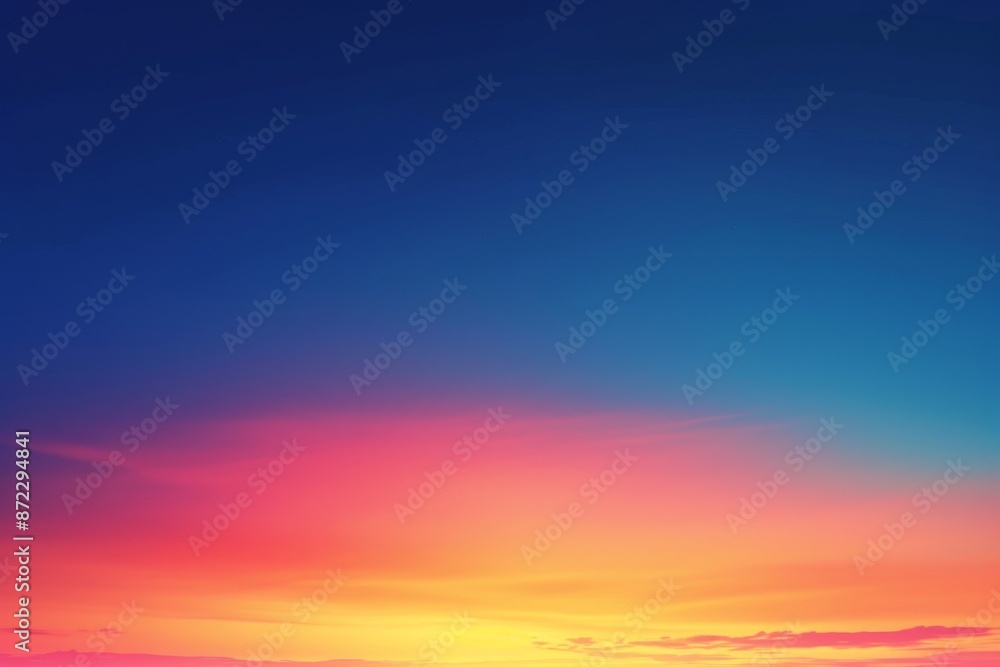 Faded sky with blue and warm sunset background abstract vector background with gradient colors Faded sky with blue and warm sunset background abstract vector background with gradient colors