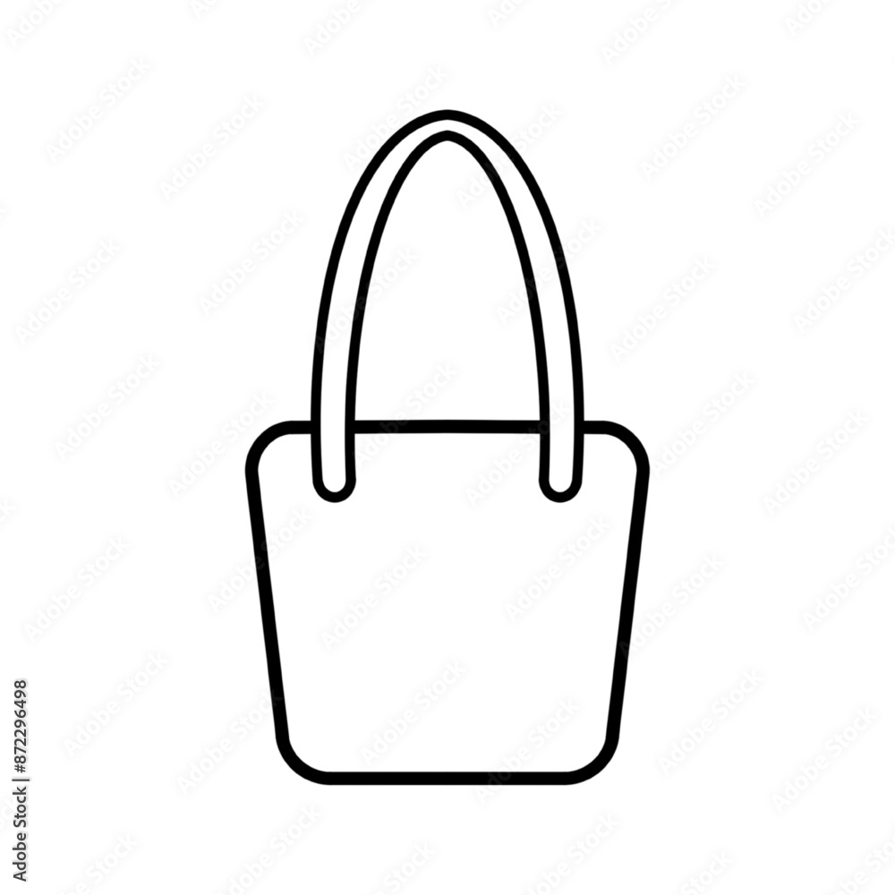 tote bag icon vector illustration flat design, isolated on white tote bag icon vector illustration flat design, isolated on white