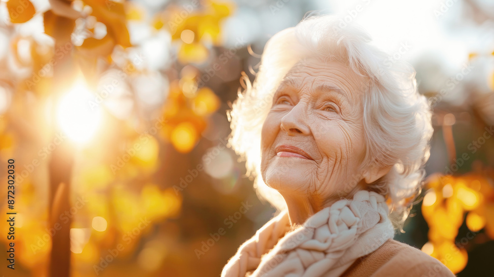 Retirement, active lifestyles and mental health in old age. An elderly woman enjoys life. Retirement, active lifestyles and mental health in old age. An elderly woman enjoys life.