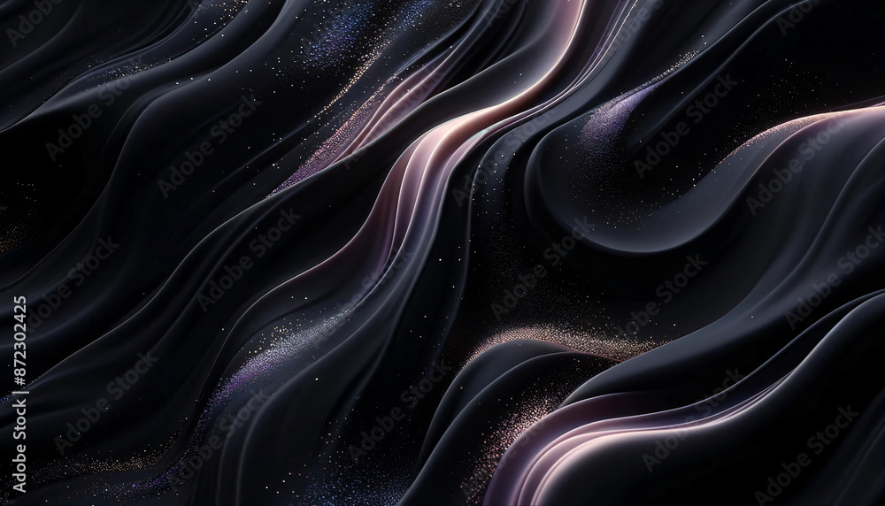 Fototapeta premium Abstract Smooth Flowing Wave-Like Shapes in High-Resolution