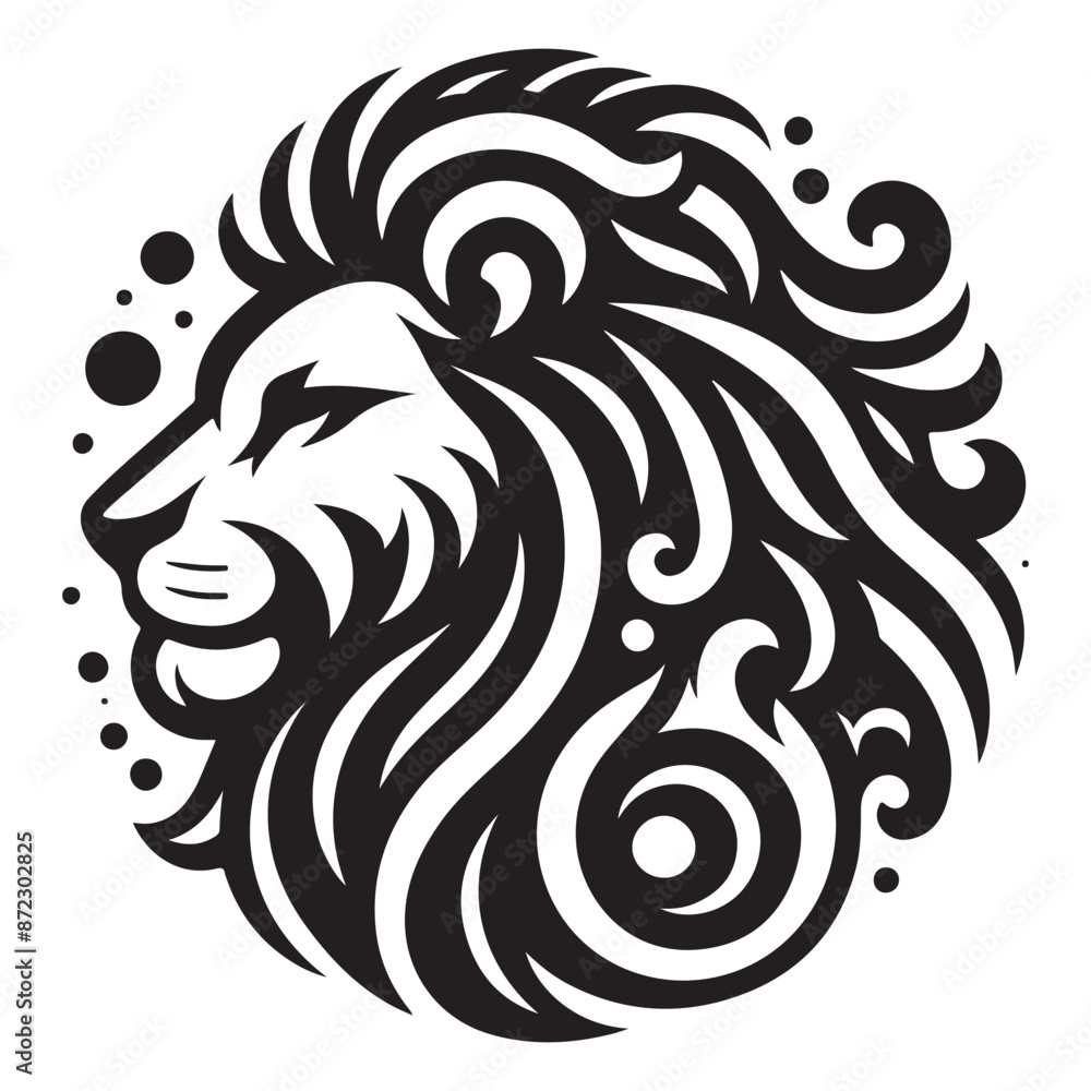 Obraz premium Lion Silhouette Vector