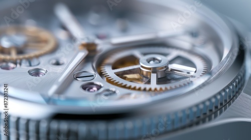 Wallpaper Mural Close-up of intricate mechanical parts under magnification, apparatus, analysis instruments, microengineering marvels Torontodigital.ca