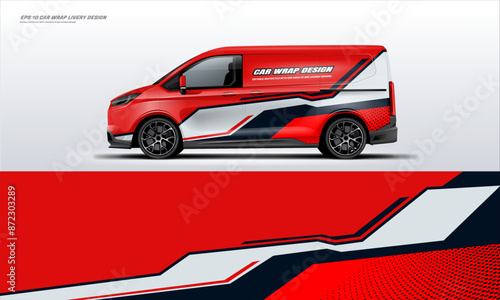 Sporty van wrap car wrap livery design foe universal medium van 