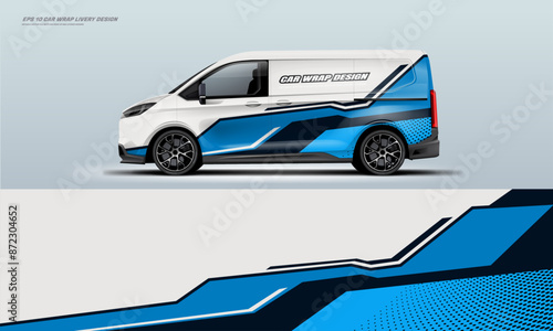 Sporty van wrap car wrap livery design foe universal medium van 