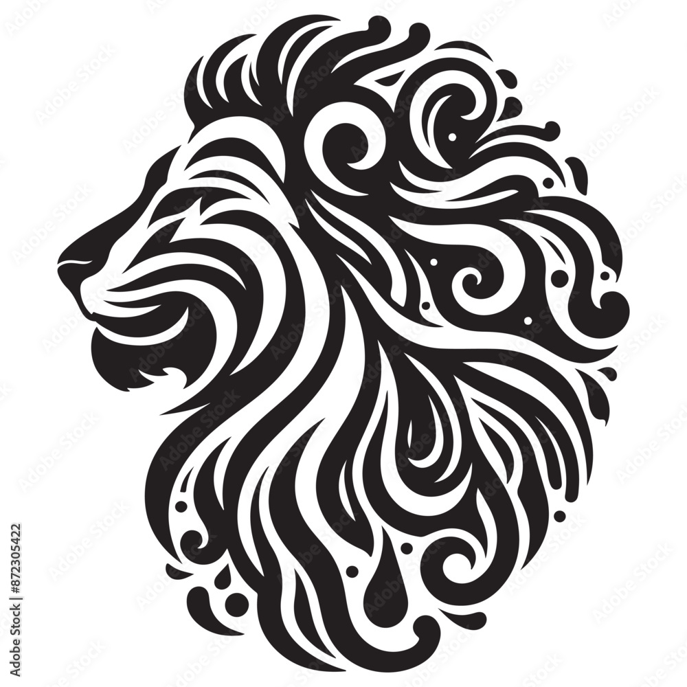 Obraz premium Lion Silhouette Vector