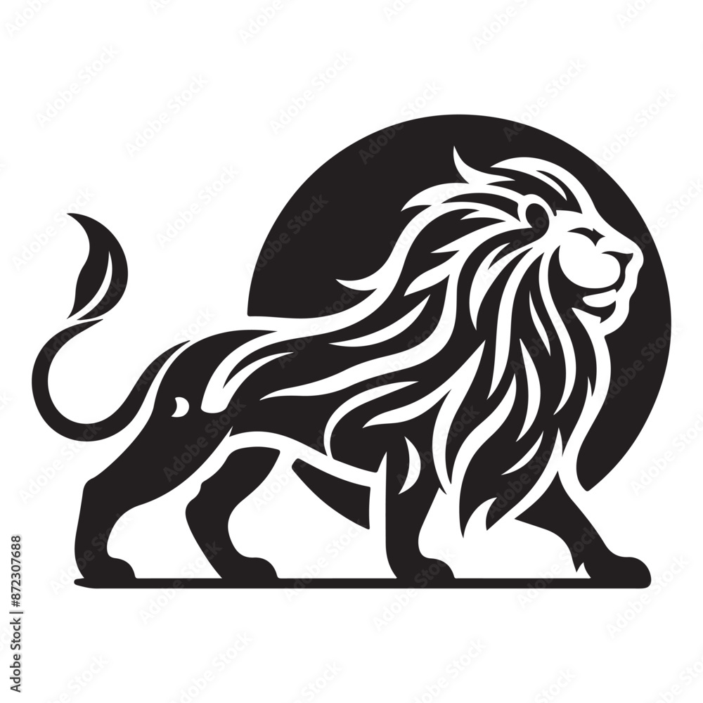 Lion Silhouette Vector Lion Silhouette Vector