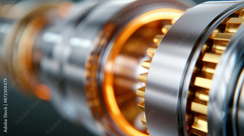 Cross-section of an advanced gear system with visible chemical interactions, fluid dynamics in action, technical precision and realism Cross-section of an advanced gear system with visible chemical interactions, fluid dynamics in action, technical precision and realism