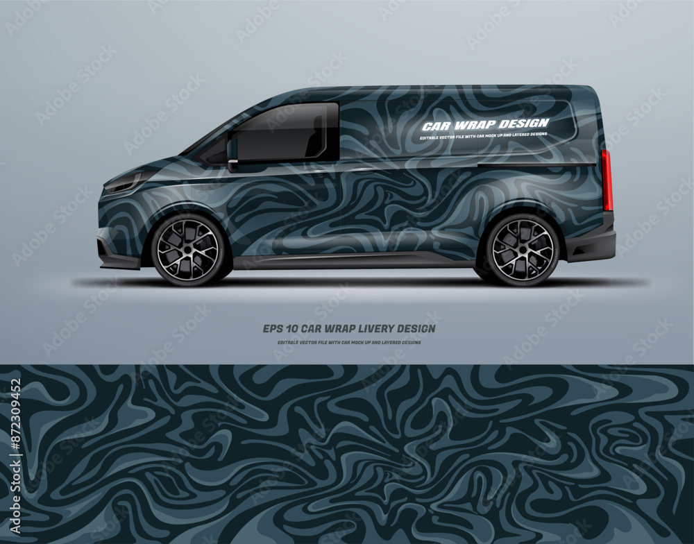 Fototapeta premium Racing Camouflage motif Vector sport background for car wrap race car car decal livery