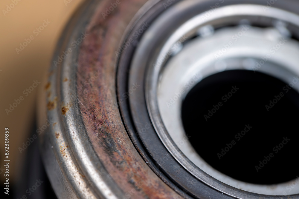parts of an old damaged car element parts of an old damaged car element