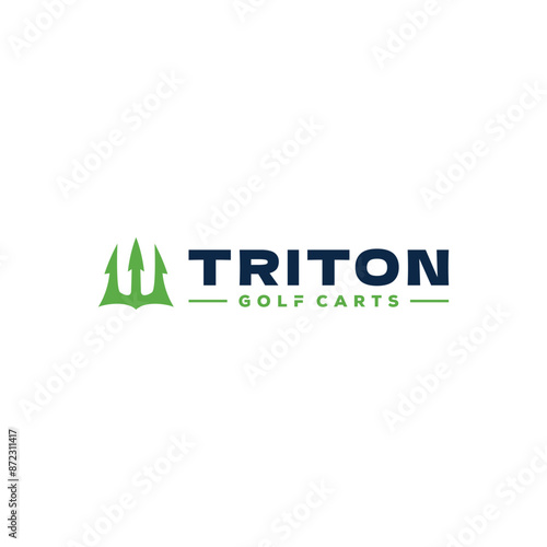 triton  logo design vector modern