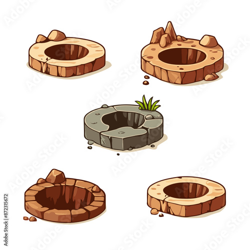 Potholes on country roads