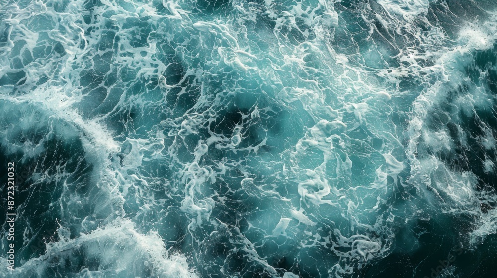 A close-up intensive detail of turquoise ocean waves in motion, highlighting the intricate patterns and foaming crests, conveying a sense of energy and movement. A close-up intensive detail of turquoise ocean waves in motion, highlighting the intricate patterns and foaming crests, conveying a sense of energy and movement.