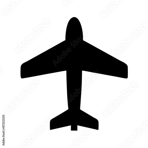 Airplane Icon: Jet, Aircraft, Aviation, Sky, Travel, Airline, Transport