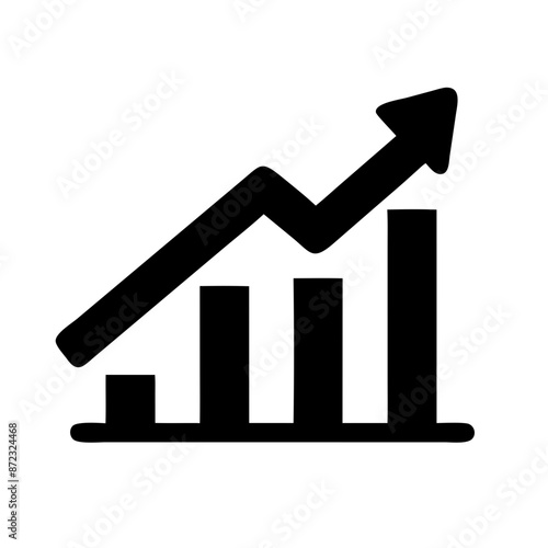 growth chart icon, progress, data, analytics, increase, statistics, success, performance, upward trend, business, financial, development, measurement, graph, tracking, results, monitoring, report